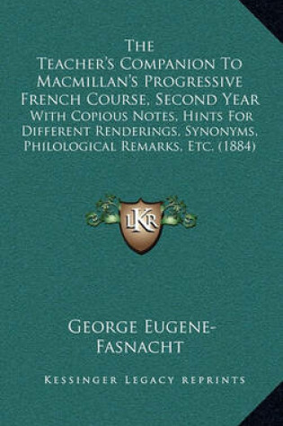 Cover of The Teacher's Companion to MacMillan's Progressive French Course, Second Year