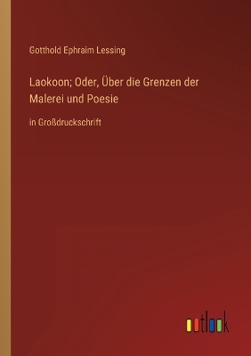 Book cover for Laokoon; Oder, Über die Grenzen der Malerei und Poesie