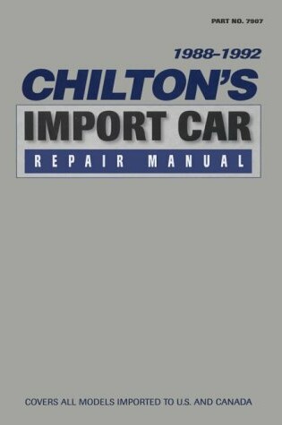 Cover of Chilton's Import Auto Car Repair Manual