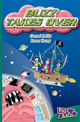 Book cover for Buzz Takes Over Fast Lane Green Fiction