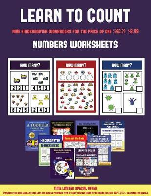 Book cover for Numbers Worksheets (Learn to count for preschoolers)