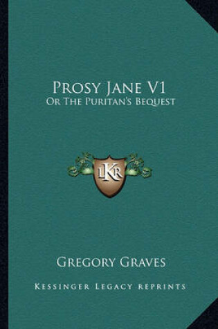 Cover of Prosy Jane V1