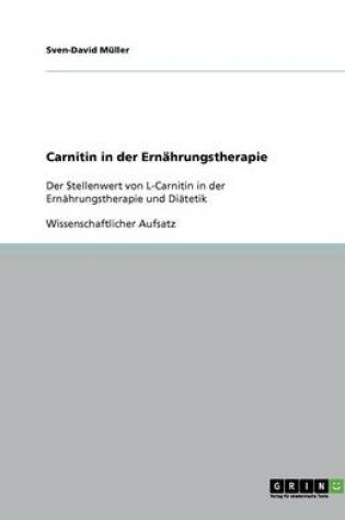 Cover of Carnitin in der Ernahrungstherapie