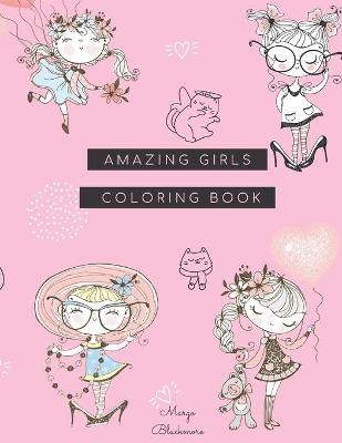 Book cover for Amazing Girl Coloring Book