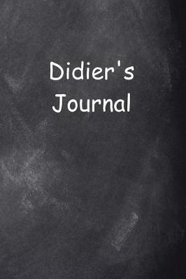 Cover of Didier Personalized Name Journal Custom Name Gift Idea Didier