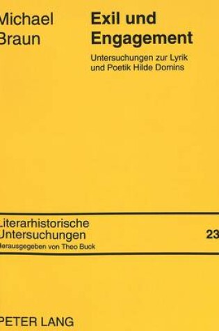 Cover of Exil Und Engagement