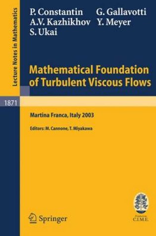 Cover of Mathematical Foundation of Turbulent Viscous Flows