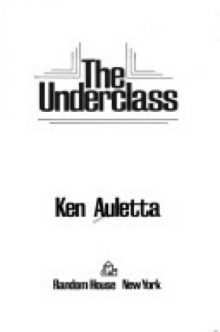 Cover of The Underclass