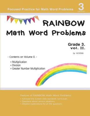 Book cover for Rainbow Math Word Problems Grade 3. vol. II