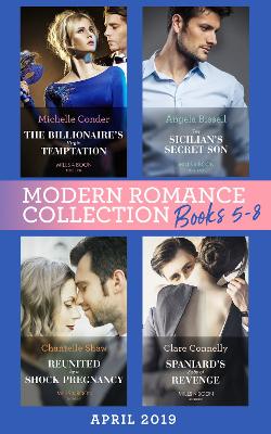 Book cover for Modern Romance April 2019 Books  5-8