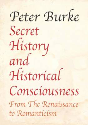 Book cover for Secret History and Historical Consciousness From Renaissance to Romantic