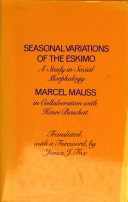 Book cover for Seasonal Variations of the Eskimo