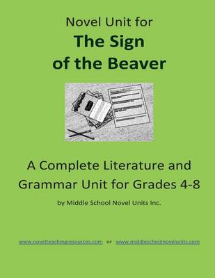 Book cover for Novel Unit for The Sign of the Beaver