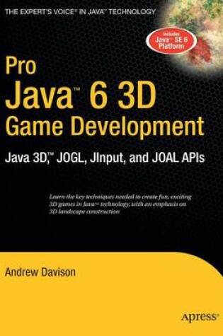 Cover of Pro Java 6 3d Game Development