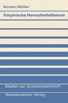 Cover of Empirische Herrschaftstheorie