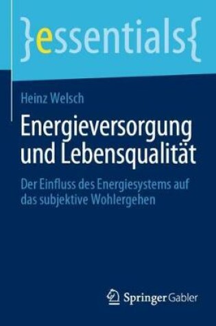 Cover of Energieversorgung und Lebensqualitat