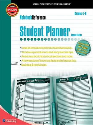 Book cover for Student Planner, Grades 4 - 8