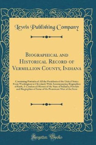 Cover of Biographical and Historical Record of Vermillion County, Indiana