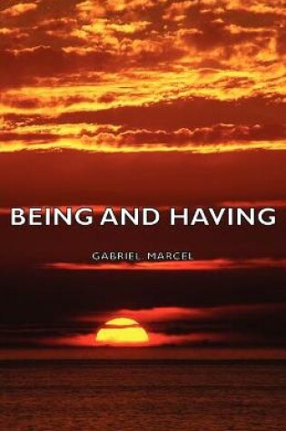 Cover of Being And Having