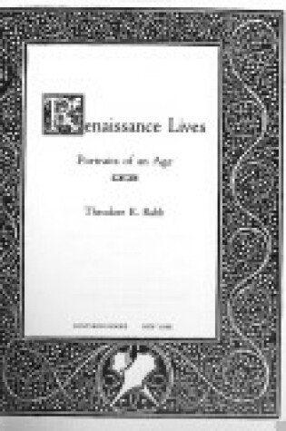 Cover of Renaissance Lives