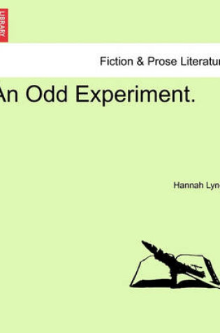 Cover of An Odd Experiment.