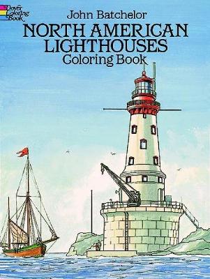 Book cover for North American Lighthouses Coloring Book