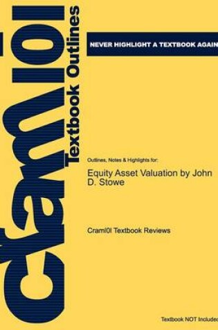 Cover of Studyguide for Equity Asset Valuation by Stowe, John D., ISBN 9780470052822