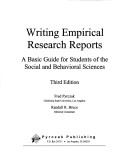 Book cover for Writing Empirical Research Reports