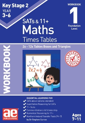 Book cover for KS2 Times Tables Workbook 1