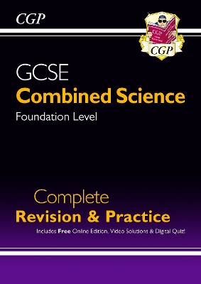 Book cover for GCSE Combined Science Foundation Complete Revision & Practice w/ Online Ed, Videos & Quizzes