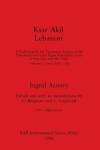 Book cover for Ksar Akil Lebanon, Part ii