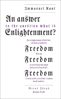 Book cover for An Answer to the Question: 'What is Enlightenment?'