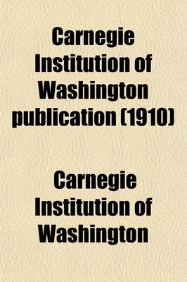 Book cover for Carnegie Institution of Washington Publication (123)