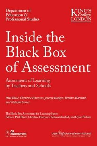 Cover of Inside the Black Box of Assessment