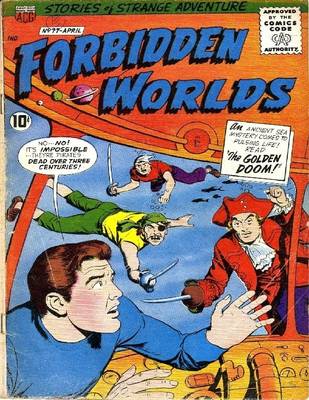 Book cover for Forbidden Worlds Number 77 Horror Comic Book