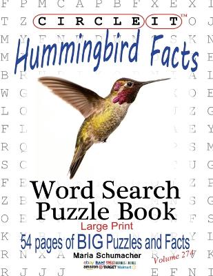 Book cover for Circle It, Hummingbird Facts, Word Search, Puzzle Book