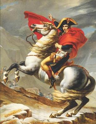 Cover of Napoleon Crossing the Alps Black Paper Notebook