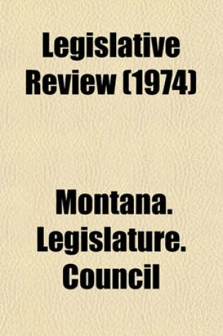 Cover of Legislative Review (1974)