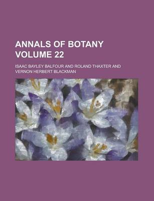 Book cover for Annals of Botany Volume 22