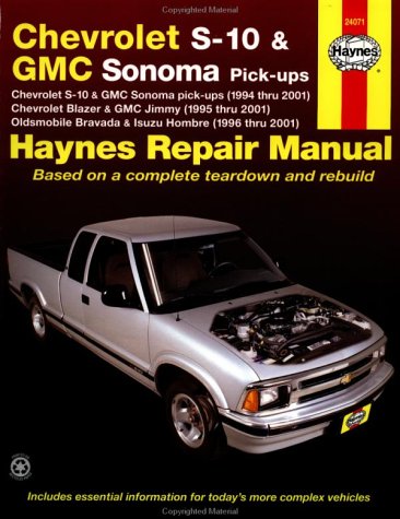 Book cover for Chevrolet S-10 and GMC Sonoma Pick-ups Automotive Repair Manual