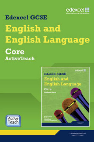 Cover of Edexcel GCSE English and English Language Core ActiveTeach pack with CDROM