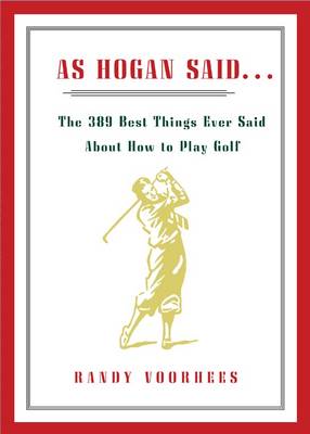 Book cover for As Hogan Said...