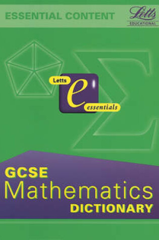 Cover of GCSE Maths Dictionary