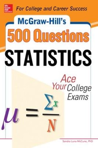 Cover of McGraw-Hill's 500 Statistics Questions