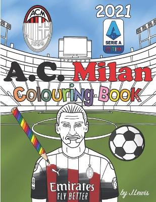 Book cover for AC Milan Colouring Book 2021