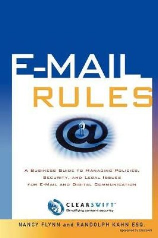 Cover of E-mail Rules Clearswift Custom Edition