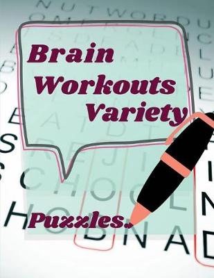 Book cover for Brain Workouts Variety Puzzles