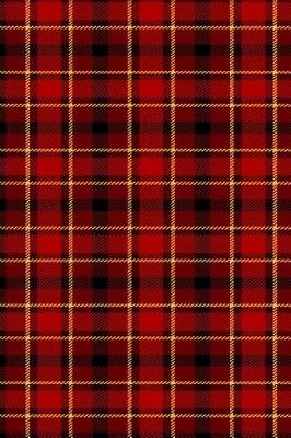 Cover of Journal Red Tartan Plaid Design Pattern