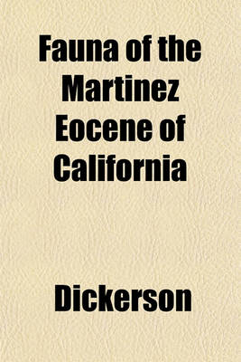 Book cover for Fauna of the Martinez Eocene of California