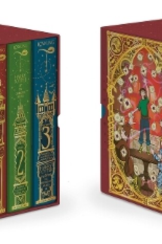 Cover of Harry Potter Books 1-3 Boxed Set (Minalima Editions)